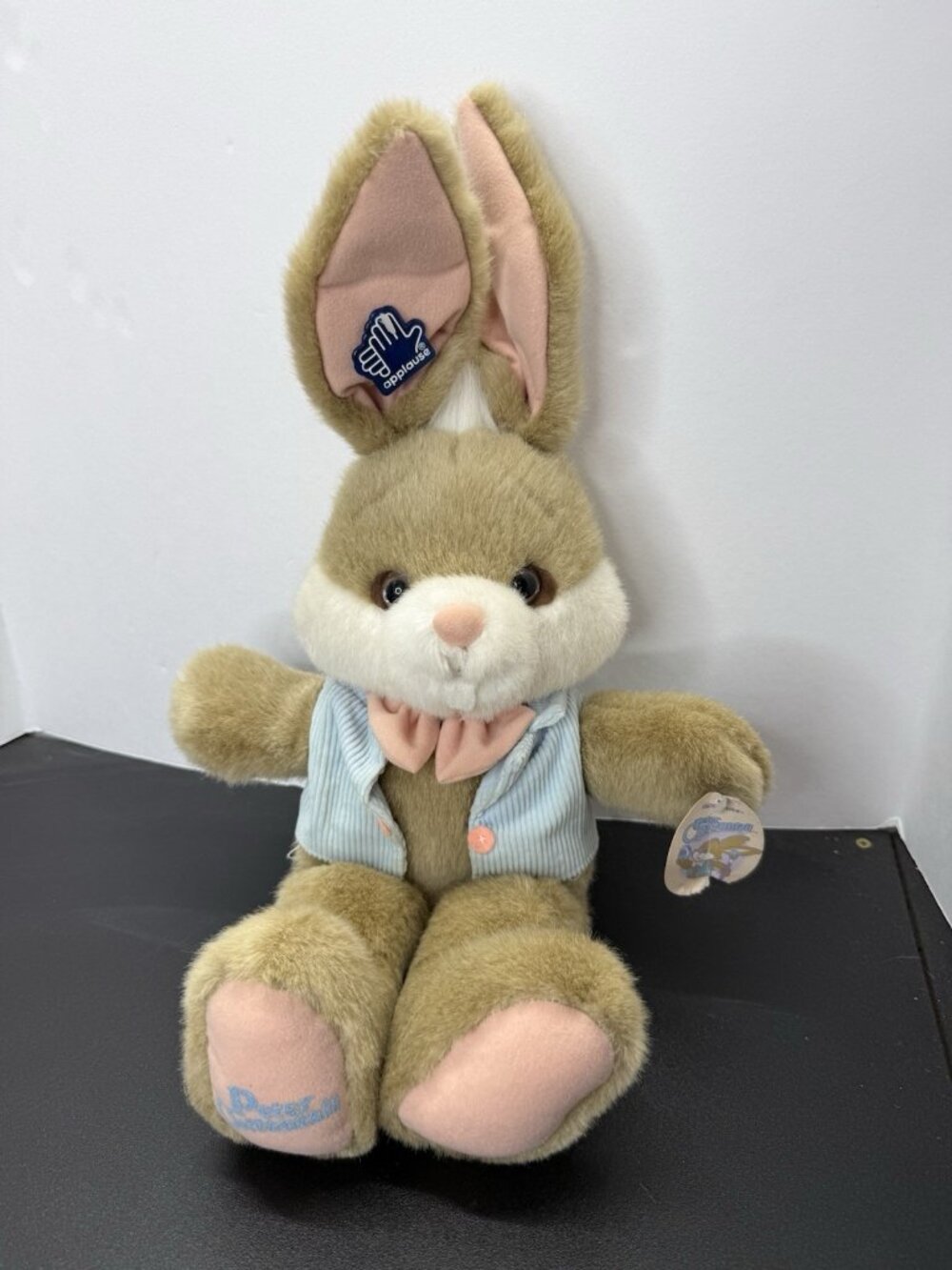 Vintage Applause Peter Cottontail Plush 1990 Bunny Rabbit Easter 15" Toy